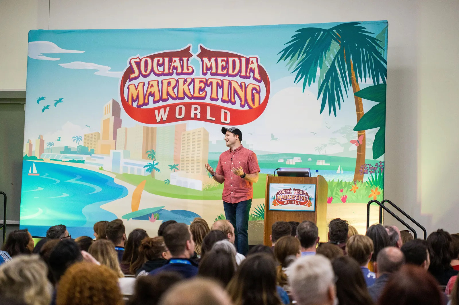 Tim speaking at Social Media Marketing World